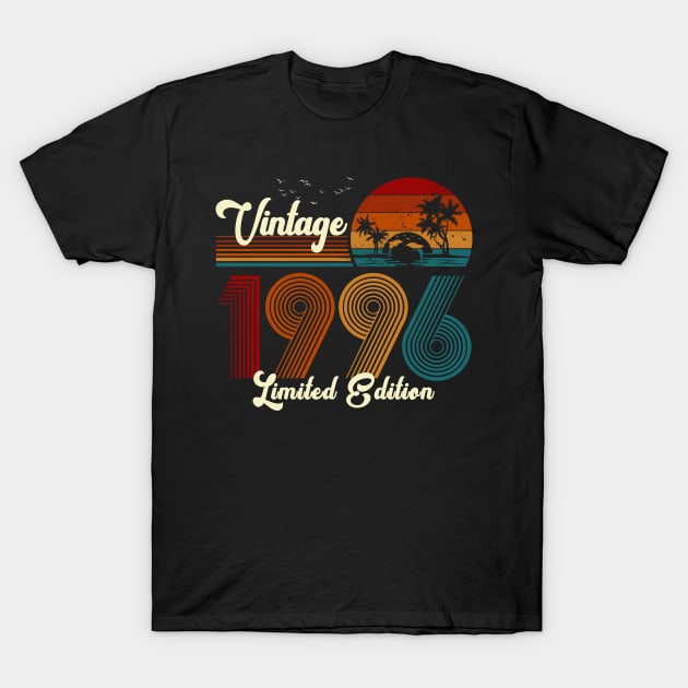 Vintage 1996 Shirt Limited Edition 24th Birthday Gift T-Shirt by Damsin